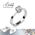 Destiny Jewellery Crystal From Swarovski Sweet Heart Brilliant Ring